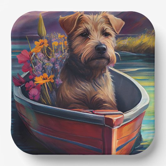 Chesapeake op een peddel: Een Schilderachtig avont Papieren Bordje (Voorkant)