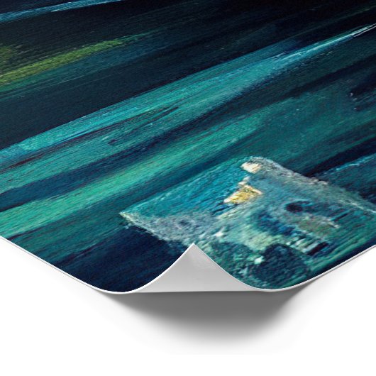 Chesapeake op een peddel: Een Schilderachtig avont Poster (Hoek)