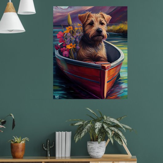 Chesapeake op een peddel: Een Schilderachtig avont Poster (Woonkamer 1)