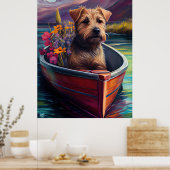 Chesapeake op een peddel: Een Schilderachtig avont Poster (Keuken)