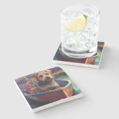 Chesapeake op een peddel: Een Schilderachtig avont Stenen Onderzetter (Zijkant)