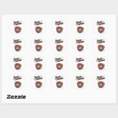 Chesapeake Oyster Catchers Baseball Ronde Sticker (Vel)