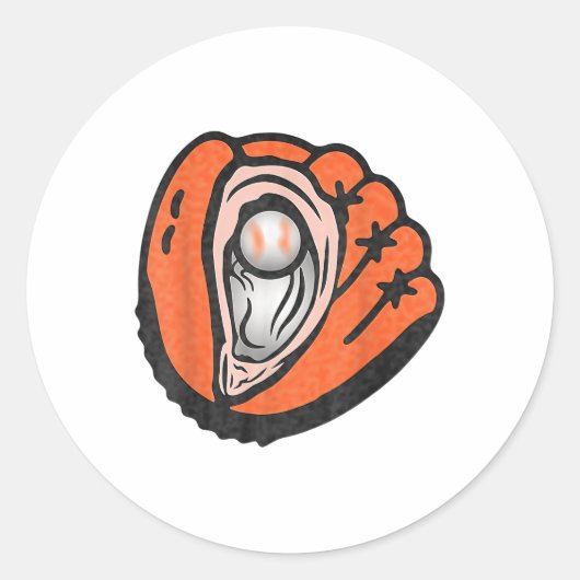 Chesapeake Oyster Catchers Logo Ronde Sticker (Voorkant)