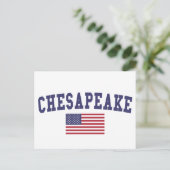 Chesapeake US Flag Briefkaart (Staand voorkant)