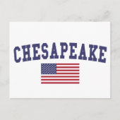 Chesapeake US Flag Briefkaart (Voorkant)