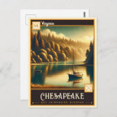 Chesapeake, Virginia |  BRIEFKAART (Voorkant / Achterkant)