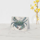 Chesapeake Wenskaart van de Krab van de Baai het Kaart (Gele Bloem)