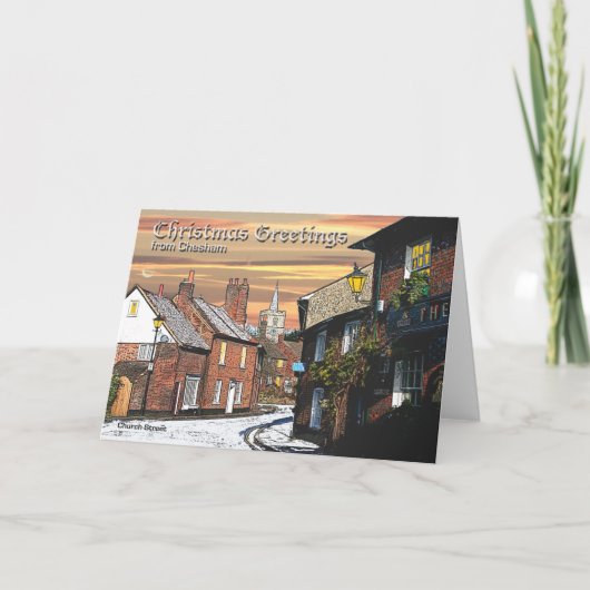 Chesham Christmas Card Feestdagen Kaart (Voorkant)