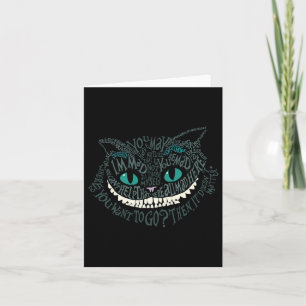 Cheshire Alice Cat was allemaal gek hier Kaart