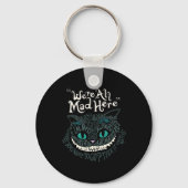 Cheshire Alice Cat We're All Mad Here Wonderland Sleutelhanger (Voorkant)
