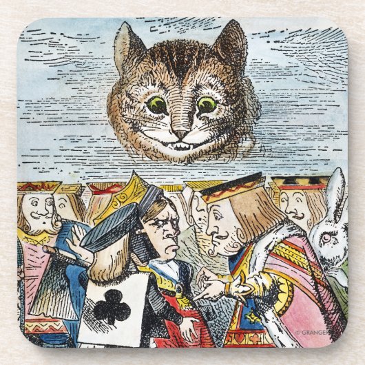 Cheshire Cat, 1865 Bier Onderzetter (Voorkant)