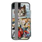 Cheshire Cat, 1865 Incipio iPhone Portemonnee Hoesje (Agenda Achterkant)