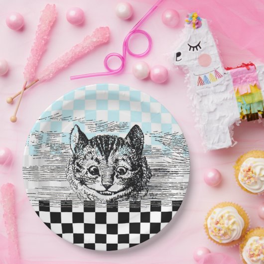 Cheshire Cat 1 Papieren Bordje (Feest)