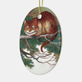 Cheshire Cat 2 Keramisch Ornament (Links)