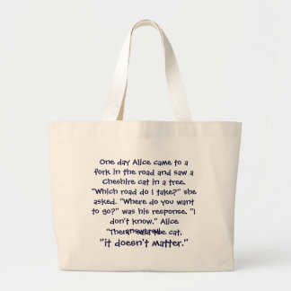 Cheshire Cat Advice Bag Grote Tote Bag