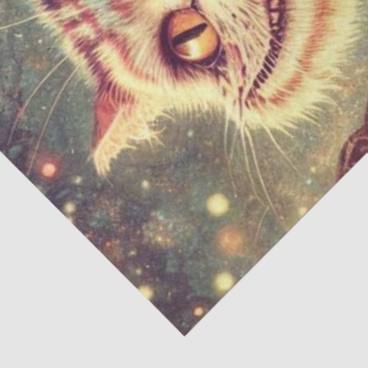 Cheshire Cat Alice Classic Illustration Decoupage Tissuepapier (Detail)