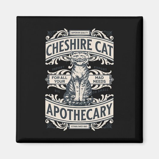 Cheshire Cat - Alice in Wonderland  Book de de Magneet (Voorkant)
