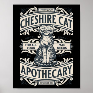 Cheshire Cat - Alice in Wonderland  Book de de Poster