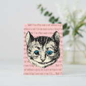 Cheshire Cat -  Alice in Wonderland Briefkaart (Staand voorkant)