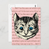 Cheshire Cat -  Alice in Wonderland Briefkaart (Voorkant / Achterkant)