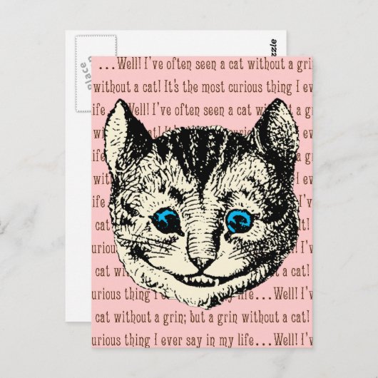 Cheshire Cat - Alice in Wonderland Briefkaart (Voorkant / Achterkant)