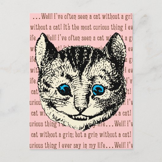 Cheshire Cat -  Alice in Wonderland Briefkaart (Voorkant)