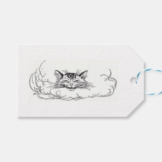 Cheshire Cat (Alice in Wonderland) Cadeaulabel (Voorkant (Horizontaal))