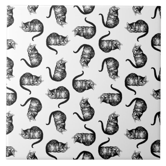 Cheshire Cat Alice in Wonderland CUSTOM COLOR Tegeltje (Voorkant)