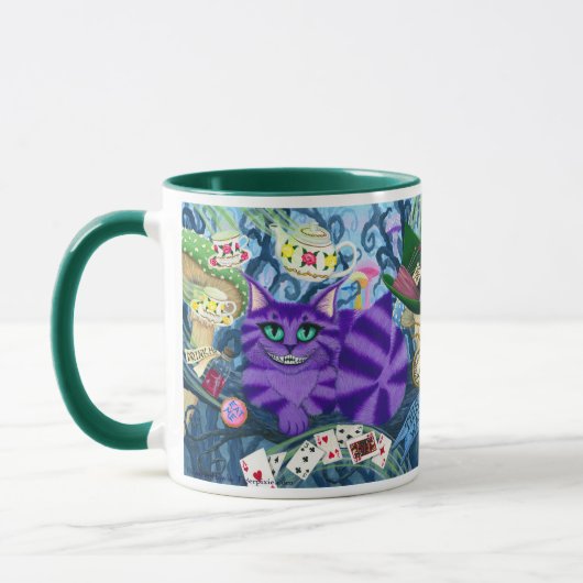 Cheshire Cat Alice in Wonderland Fantasy Art Mok (Links)