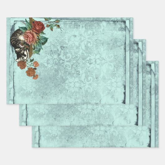 Cheshire Cat Alice in Wonderland Inpakpapier Vel (Set)