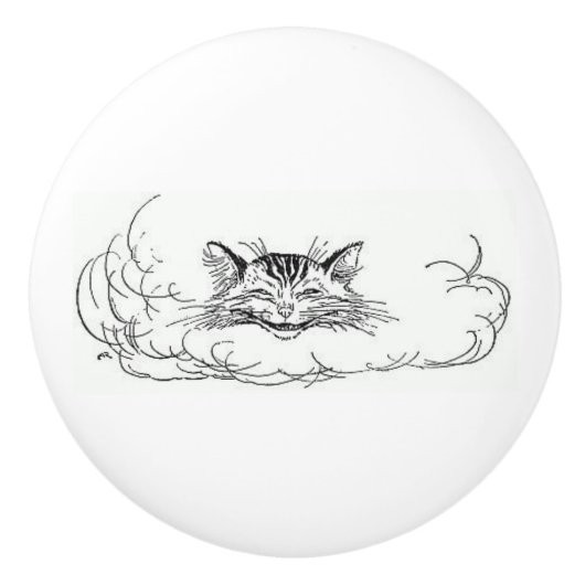 Cheshire Cat (Alice in Wonderland) Keramische Knop (Voorkant)