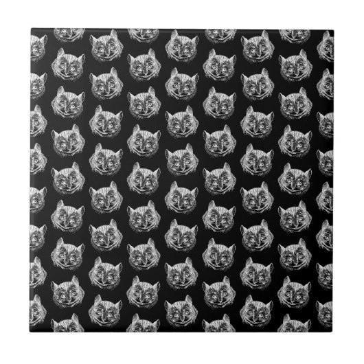 Cheshire Cat Alice in Wonderland  kunst Tegeltje (Voorkant)
