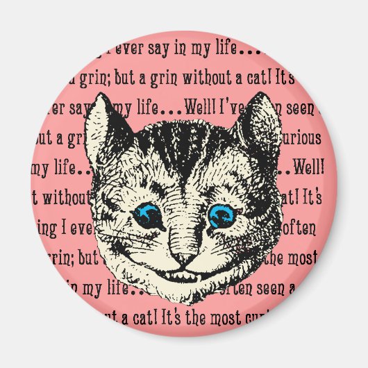 Cheshire Cat -  Alice in Wonderland Magneet (Voorkant)