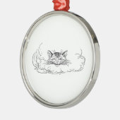 Cheshire Cat (Alice in Wonderland) Metalen Ornament (Links)