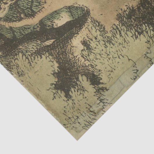  Cheshire Cat Alice in Wonderland Ontkoppeling Tissuepapier (Detail)