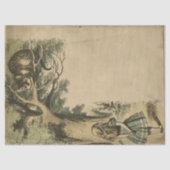  Cheshire Cat Alice in Wonderland Ontkoppeling Tissuepapier (Voorkant)