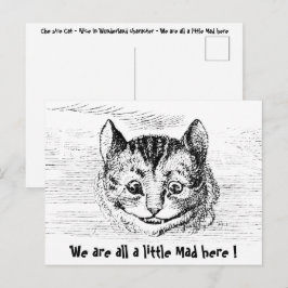 Cheshire Cat - Alice in Wonderland-personage Briefkaart