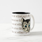 Cheshire Cat -  Alice in Wonderland Tweekleurige Koffiemok (Voorkant rechts)