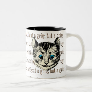 Cheshire Cat -  Alice in Wonderland Tweekleurige Koffiemok