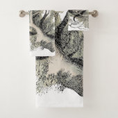 Cheshire Cat Alice Wonderland Bad Handdoek (Insitu)