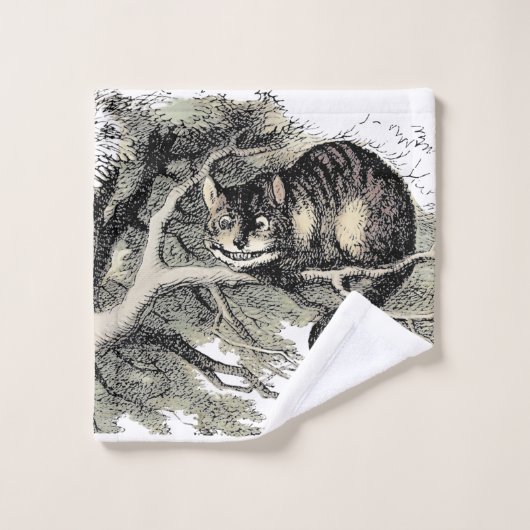 Cheshire Cat Alice Wonderland Bad Handdoek (Wasdoekje)