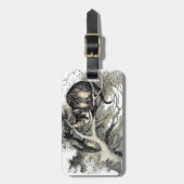 Cheshire Cat Alice Wonderland Bagagelabel (Voorkant verticaal)