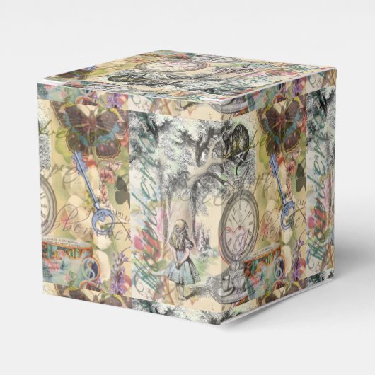 Cheshire Cat Alice Wonderland Bedankdoosjes (Voorkant Zijde)