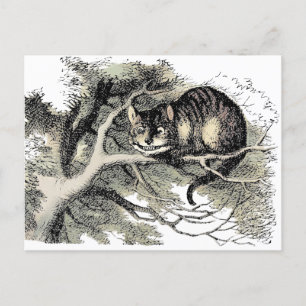 Cheshire Cat Alice Wonderland Briefkaart