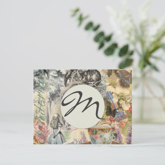 Cheshire Cat Alice Wonderland Briefkaart (Staand voorkant)