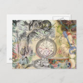 Cheshire Cat Alice Wonderland Briefkaart (Voorkant / Achterkant)