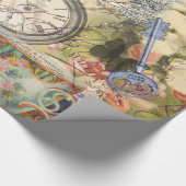 Cheshire Cat Alice Wonderland Cadeaupapier (Hoek)