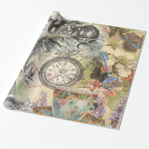 Cheshire Cat Alice Wonderland Cadeaupapier