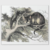 Cheshire Cat Alice Wonderland Cadeaupapier (Vlak)