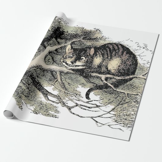 Cheshire Cat Alice Wonderland Cadeaupapier (Uitgerold)